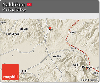 Shaded Relief 3D Map of Naldöken