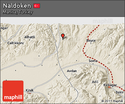 Shaded Relief 3D Map of Naldöken