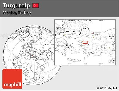 Blank Location Map of Turgutalp