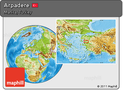 Physical Location Map of Arpadere