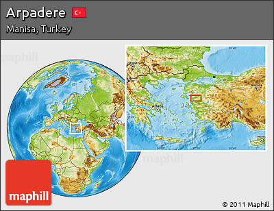 Physical Location Map of Arpadere