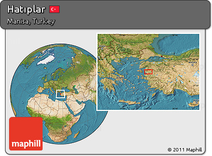 Satellite Location Map of Hatıplar
