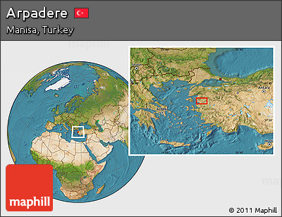 Satellite Location Map of Arpadere