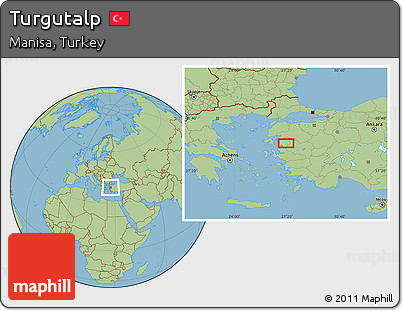 Savanna Style Location Map of Turgutalp