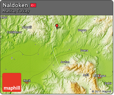 Physical Map of Naldöken
