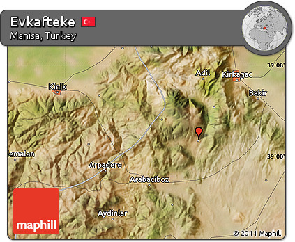 Satellite Map of Evkafteke