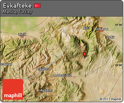 Satellite Map of Evkafteke
