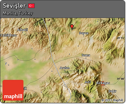 Satellite Map of Sevişler