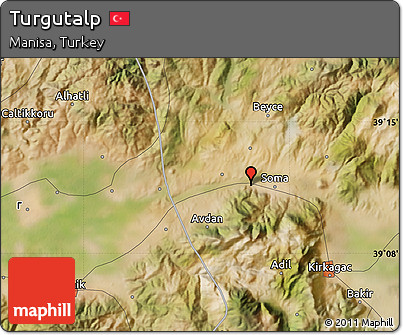 Satellite Map of Turgutalp
