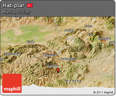 Satellite Panoramic Map of Hatıplar