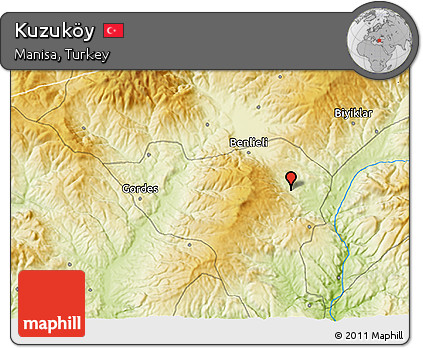 Physical 3D Map of Kuzuköy