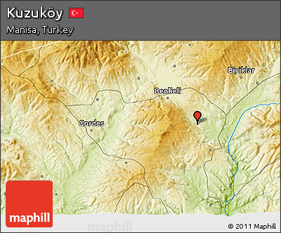 Physical 3D Map of Kuzuköy