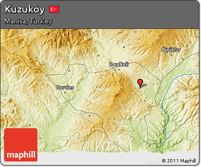 Physical 3D Map of Kuzuköy