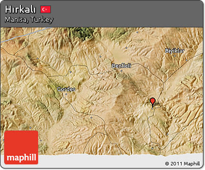 Satellite 3D Map of Hırkalı