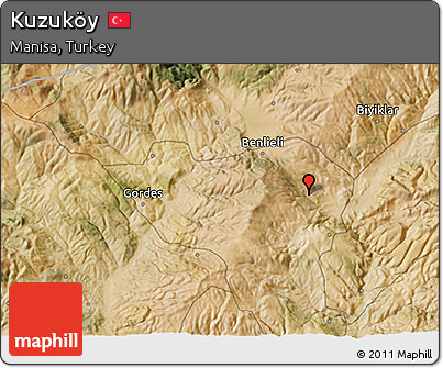 Satellite 3D Map of Kuzuköy