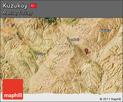 Satellite 3D Map of Kuzuköy