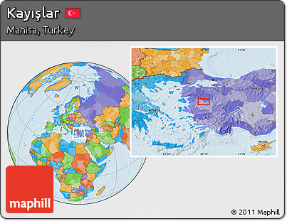 Political Location Map of Kayışlar