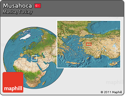 Satellite Location Map of Musahoca