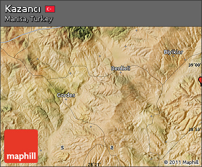 Satellite Map of Kazancı