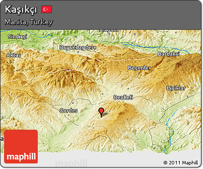 Physical Panoramic Map of Kaşıkçı