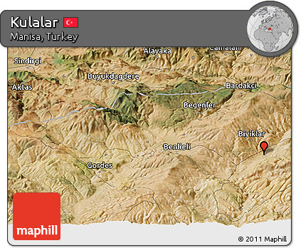 Satellite Panoramic Map of Kulalar