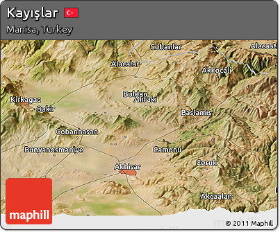 Satellite Panoramic Map of Kayışlar