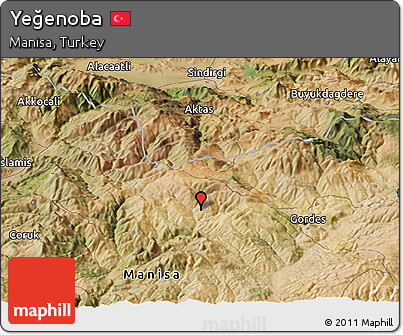 Satellite Panoramic Map of Yeğenoba