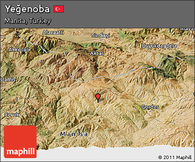 Satellite Panoramic Map of Yeğenoba
