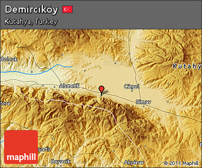 Physical 3D Map of Demirciköy