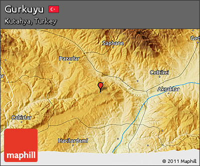 Physical 3D Map of Gurkuyu