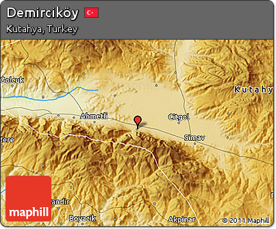 Physical 3D Map of Demirciköy