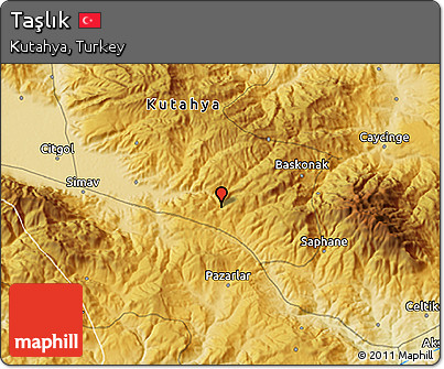 Physical 3D Map of Taşlık