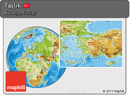 Physical Location Map of Taşlık