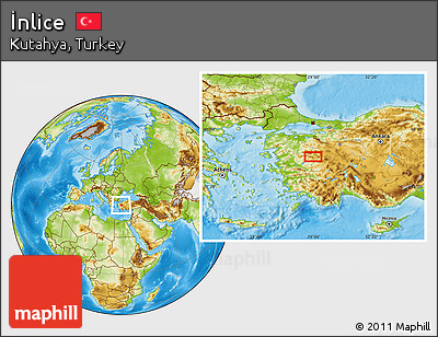 Physical Location Map of İnlice
