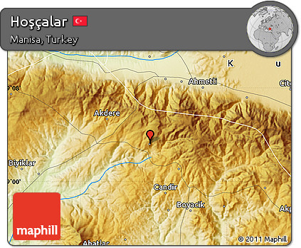 Physical Map of Hoşçalar