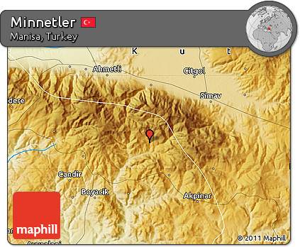 Physical Map of Minnetler