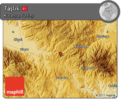 Physical Map of Taşlık