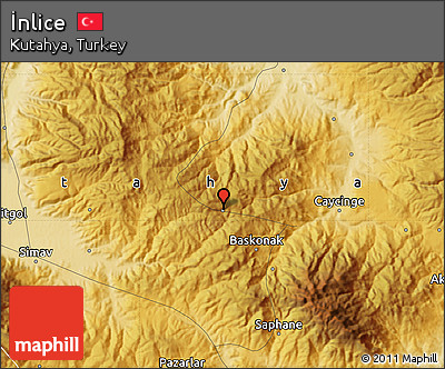 Physical Map of İnlice