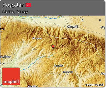 Physical Map of Hoşçalar
