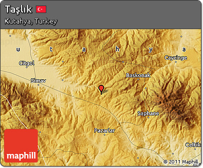 Physical Map of Taşlık