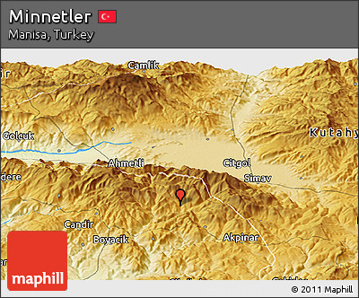 Physical Panoramic Map of Minnetler