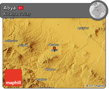 Physical 3D Map of Abya
