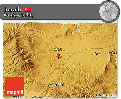 Physical 3D Map of İmrallı