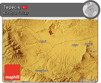 Physical 3D Map of Tepecik