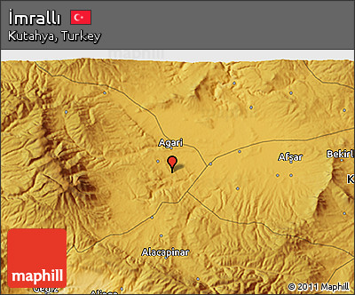 Physical 3D Map of İmrallı