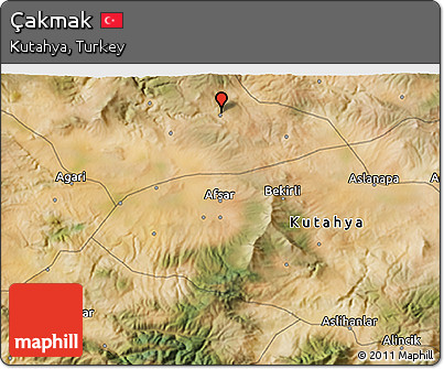 Satellite 3D Map of Çakmak