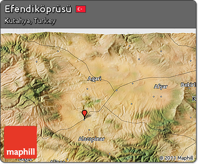 Satellite 3D Map of Efendiköprüsü