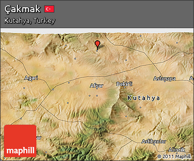 Satellite 3D Map of Çakmak