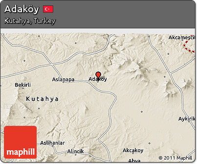 Shaded Relief 3D Map of Adaköy