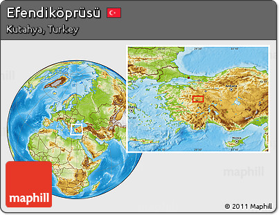 Physical Location Map of Efendiköprüsü